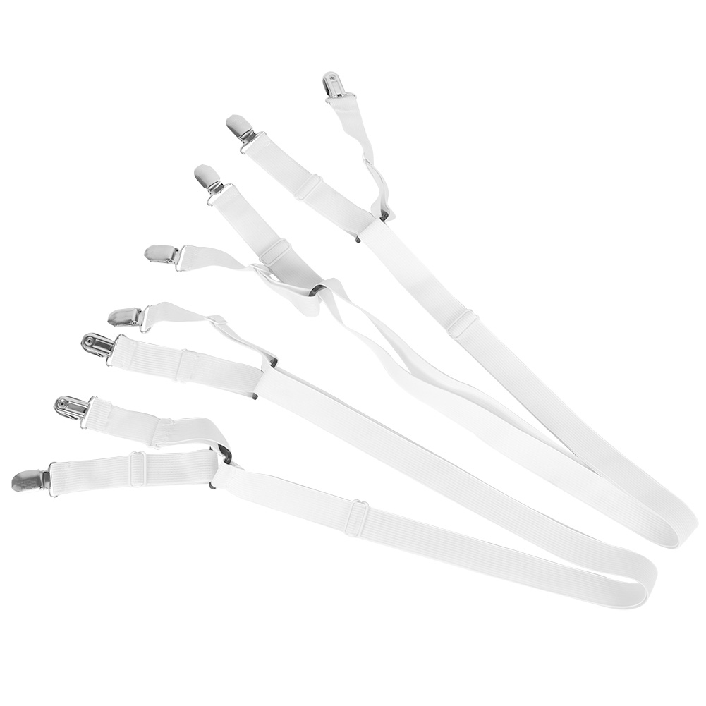 2 Stück Rutschfeste Spannbettlaken-spannvorrichtungen Mit Fester Schnalle, Verstellbare Gummibänder Mit Clips