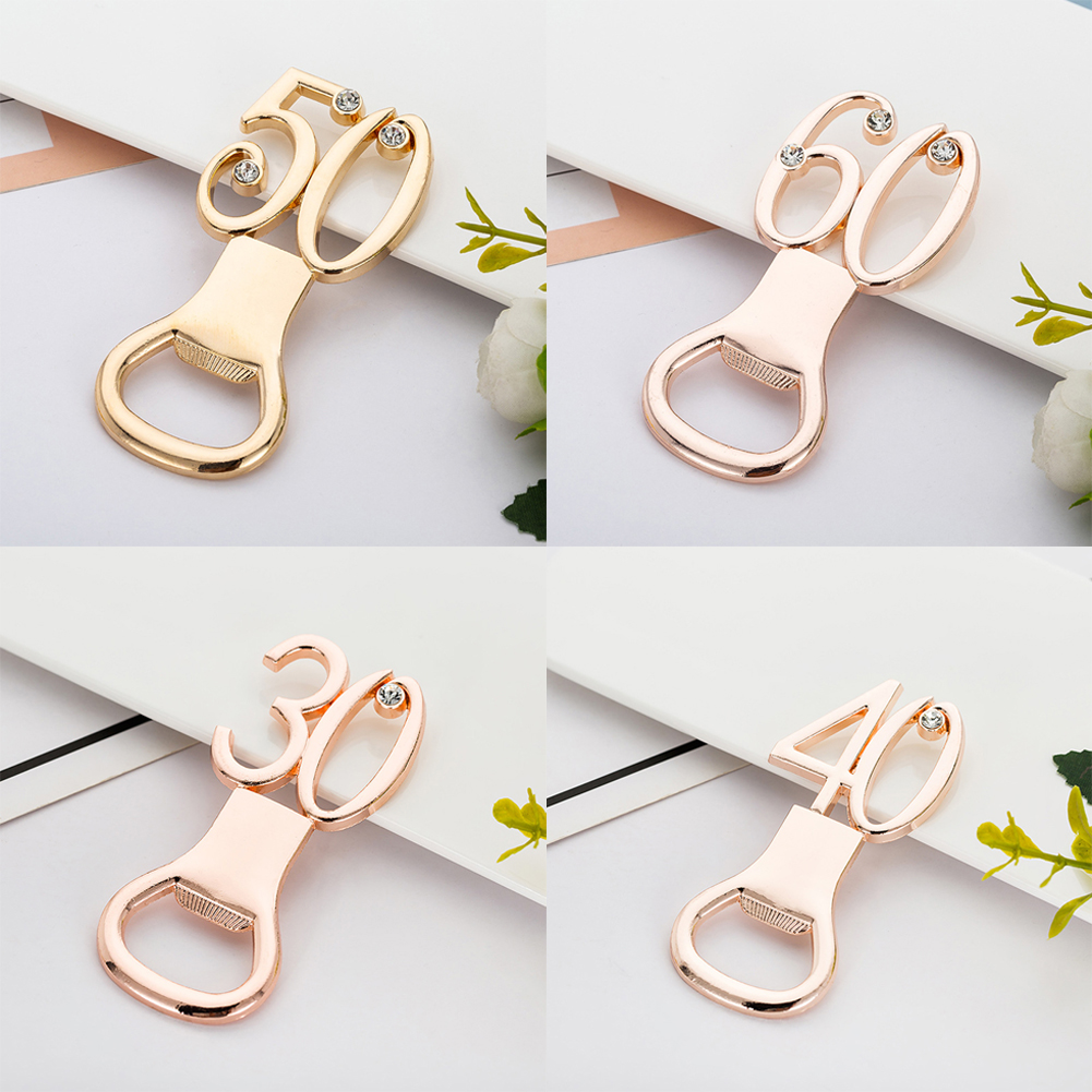 36-teiliges Set Mit Zahlförmigen Bierflaschenöffnern, 60 Flaschenöffner, Perfekt Als Accessoire Für Geburtstage, Hochzeiten Oder Partys.