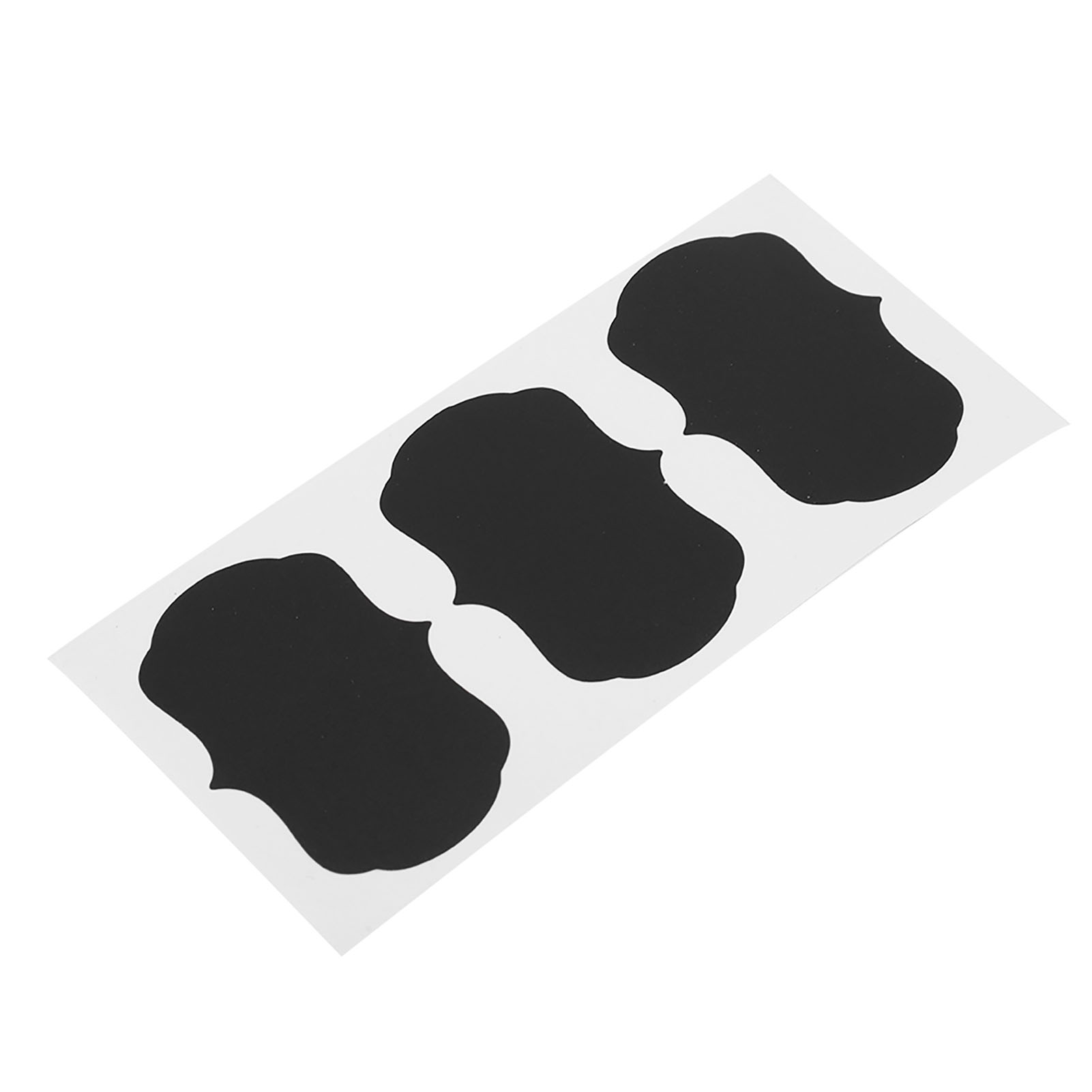Packung Mit 36 Schwarzen Pvc-klebeetiketten Im Tafel-stil, 50 X 35 Mm, Für Küchenbehälter, Zur Organisation Und Für Wiederverwendbare Flaschen.