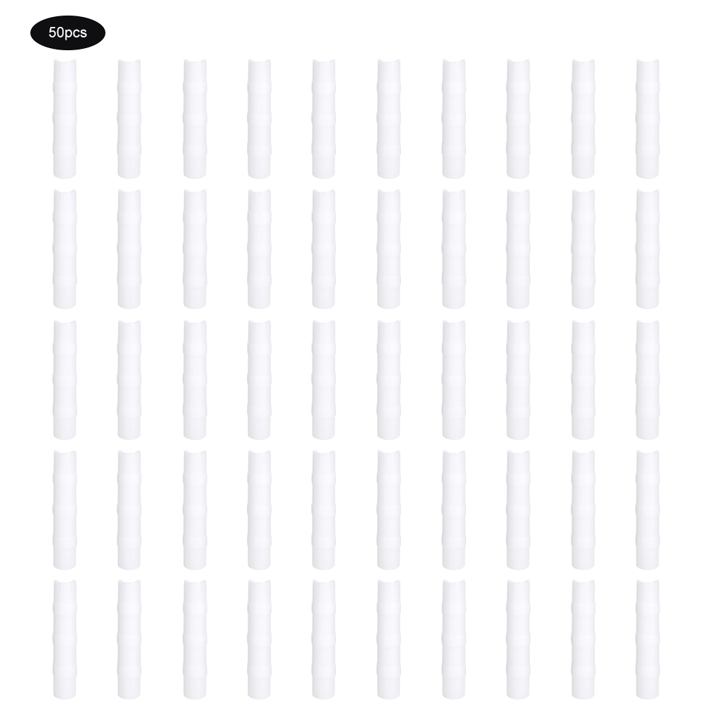 Packung Mit 50 Weißen Abs+pc-gewächshausfolienclips Für 24-26 Mm Rohre, 8,5 Cm Befestigungselemente