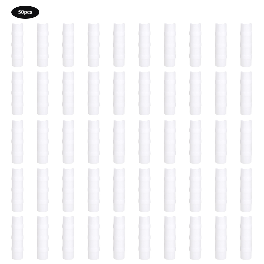 Packung Mit 50 Weißen Clips Für Gewächshausfolien Und -schläuche, Abs+pc-clips, 8 Cm