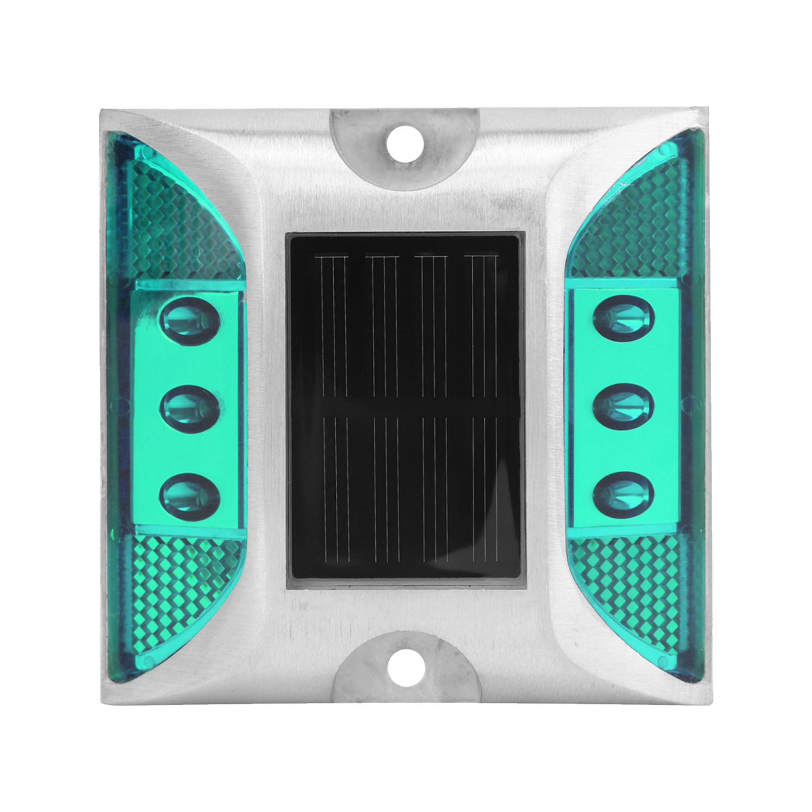 Solarbetriebene Led-bodenmarkierung Für Den Außenbereich, Wasserdicht, Für Einfahrten, Straßen, Autobahnen Und Als Erdspieß/lampe. Grün