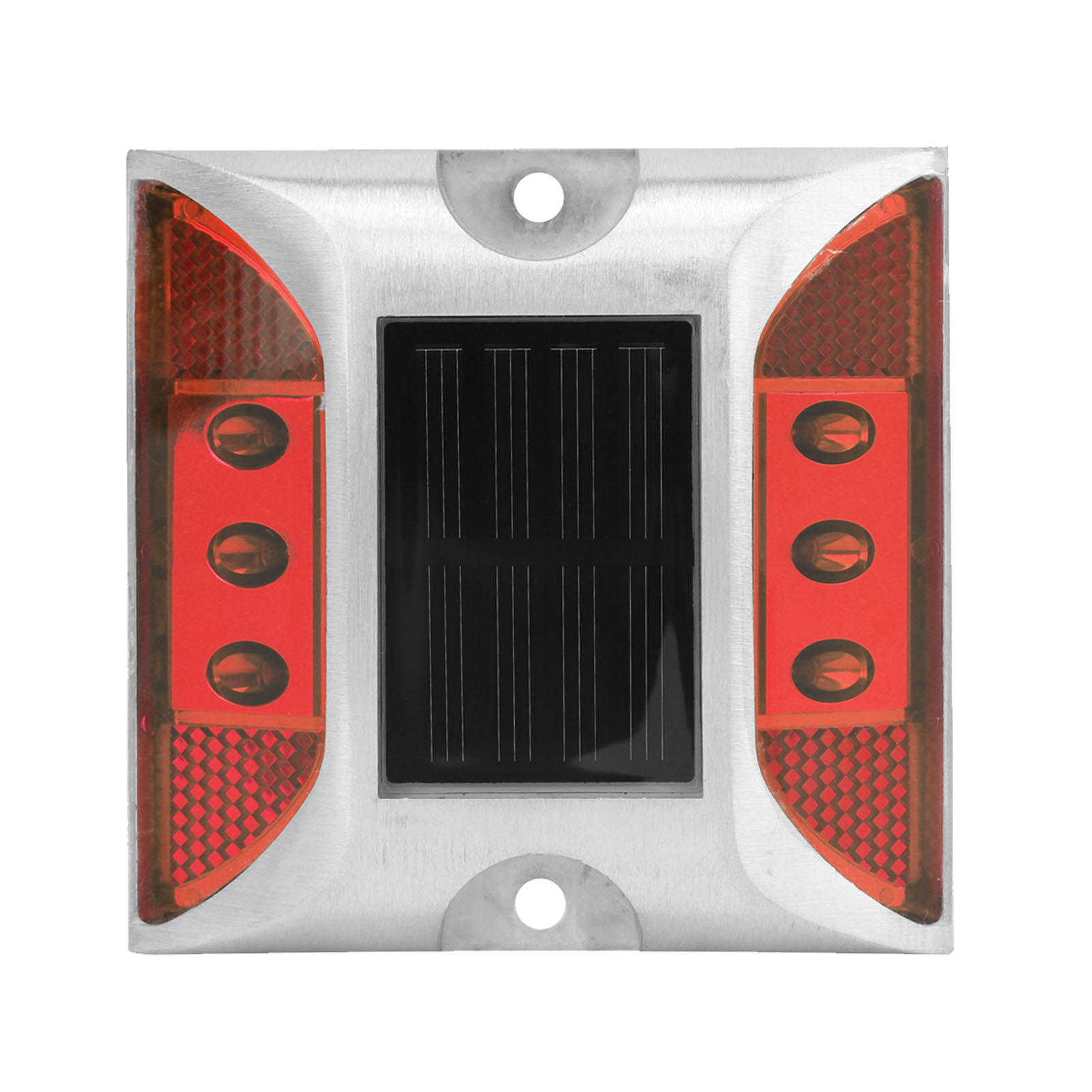 Einbaubare, Wasserdichte Ip65 Led-solarmarkierung Für Außeneinfahrten/straßen – Rot