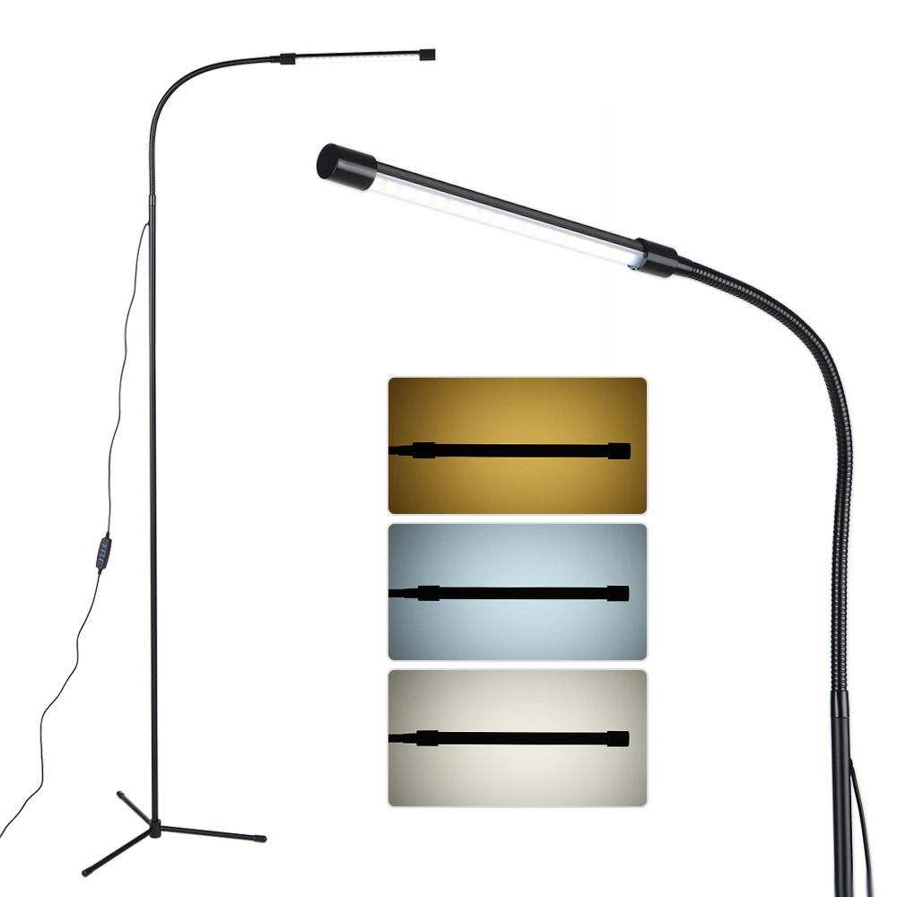 Usb-led-stehlampe Mit Einstellbarer Helligkeit, 3 Farbtemperaturen, 10 Lichtstufen Und Einem Schalter Für Wohnzimmer, Schlafzimmer Und Leseecke.