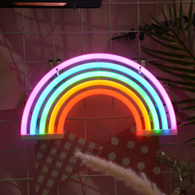 Hängendes Led-neonschild Mit Herzmotiv, Aus Kunststoff, Zur Dekoration Von Schlafzimmer Und Zimmer