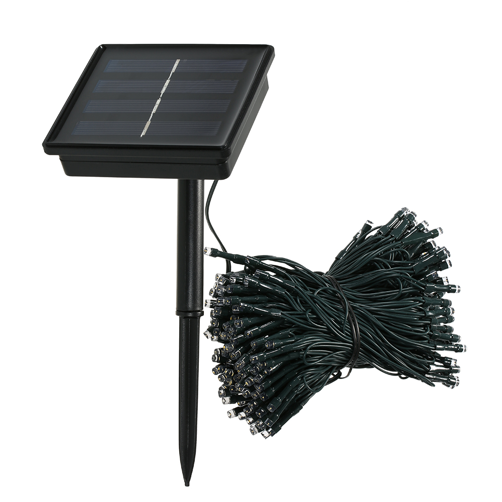 22 M Lange Solar-lichterkette Mit 200 Leds, Flexiblem Kabel, 8 Modi, Warmweißem Licht Für Partys, Garten, Zuhause Und Als Dekoration