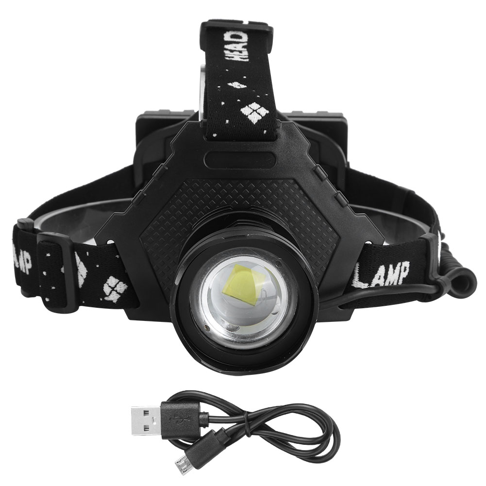 Leistungsstarke Xhp70 Stirnlampe, Usb-aufladbar, Teleskopzoom, Für Angeln Und Outdoor-aktivitäten