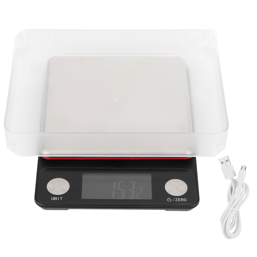 Hochpräzise, Multifunktionale Digitale Küchenwaage, Usb-aufladbar, 5 Kg 0,1 G