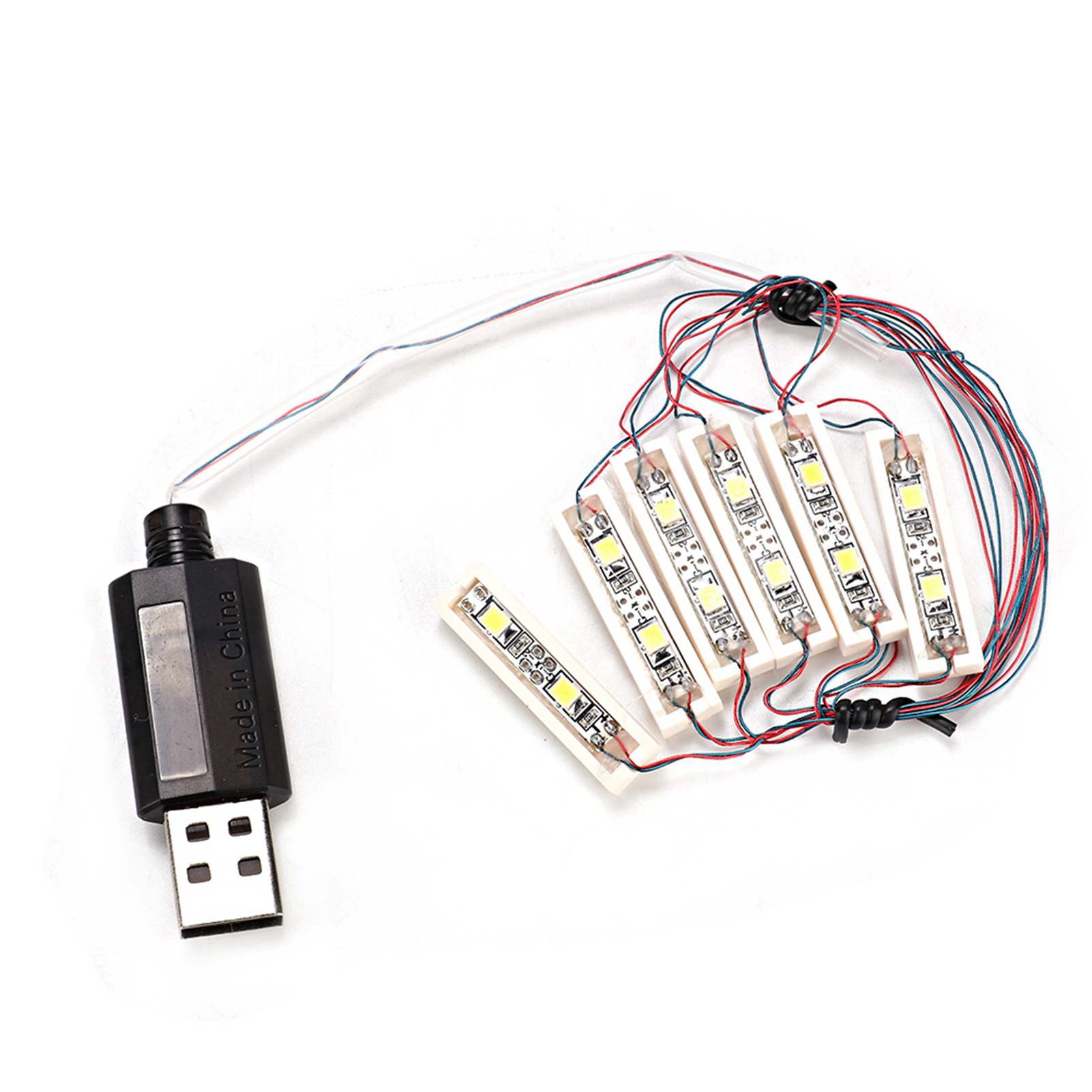 Diy-usb-led-beleuchtungsset Für Abs-bausteine – Universelles Dekoratives Lichtleisten-set