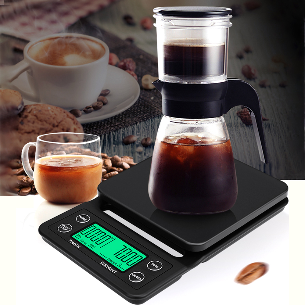 Digitale Elektronische Küchenwaage 5 Kg/0,1 G, Multifunktionale Lebensmittelwaage Mit Tara- Und Gramm-anzeige Zum Backen, Kochen Und Kaffeekochen