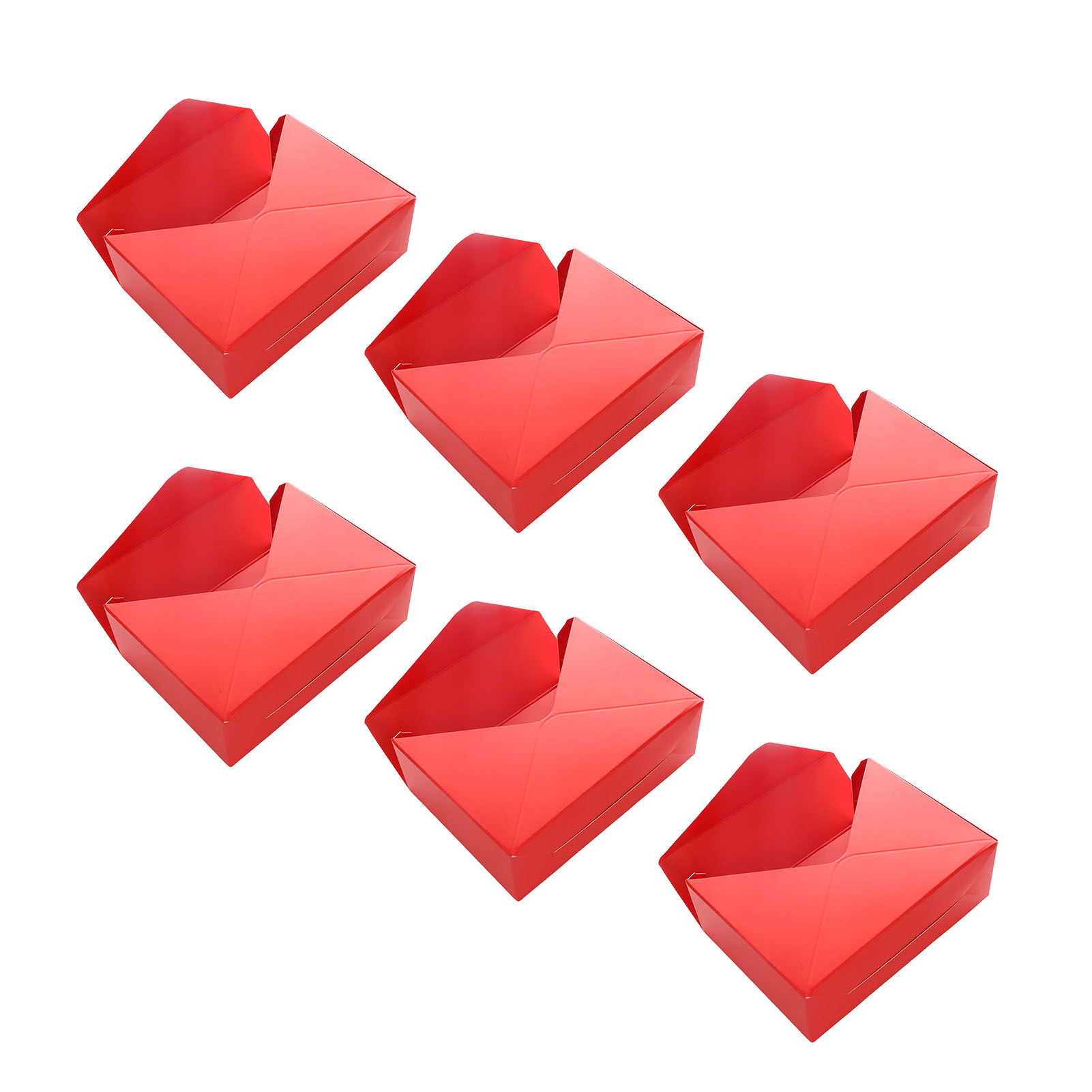 Geschenkboxen Für Blumensträuße, Roter Karton, 20 X 7 X 29,5 Cm, 6er-set