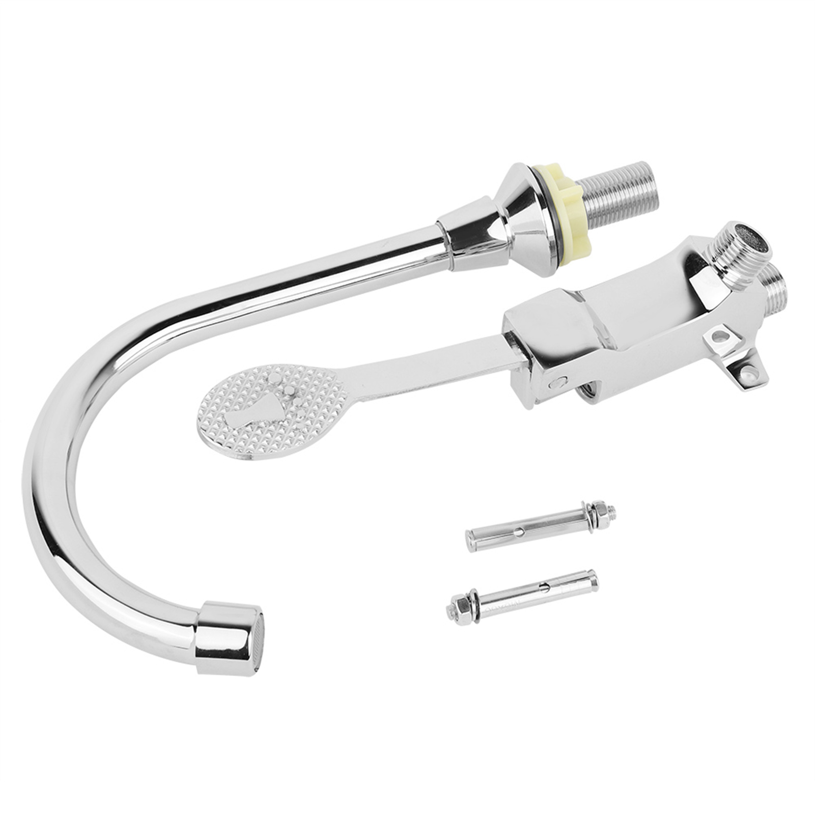 G1/2" Kupfer-fußpedalarmatur Für Waschbecken, Spülbecken, Labor, Medizinische Anwendungen, Warm- Und Kaltwasser, Fußbetätigte Mischbatterie
