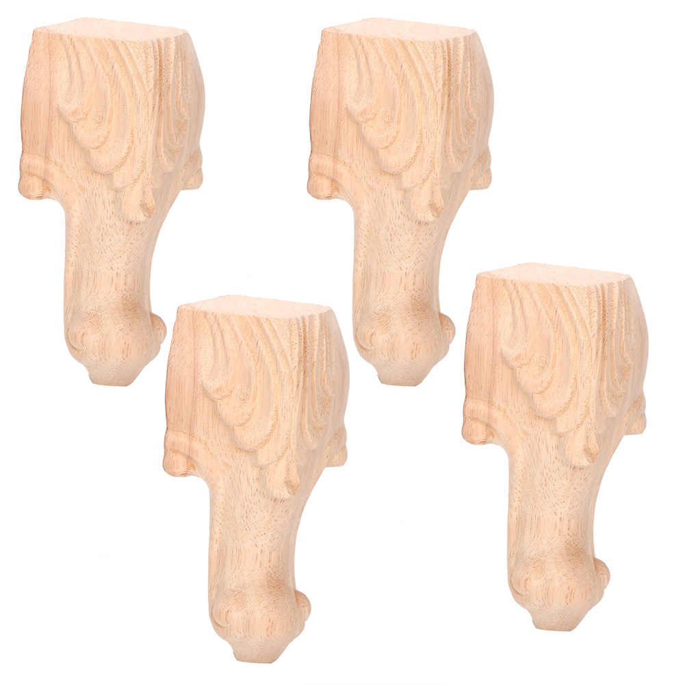Stück Geschnitzte Möbelbeine Im Europäischen Stil Für Schrank, Tisch, Sofa (15x6 Cm)