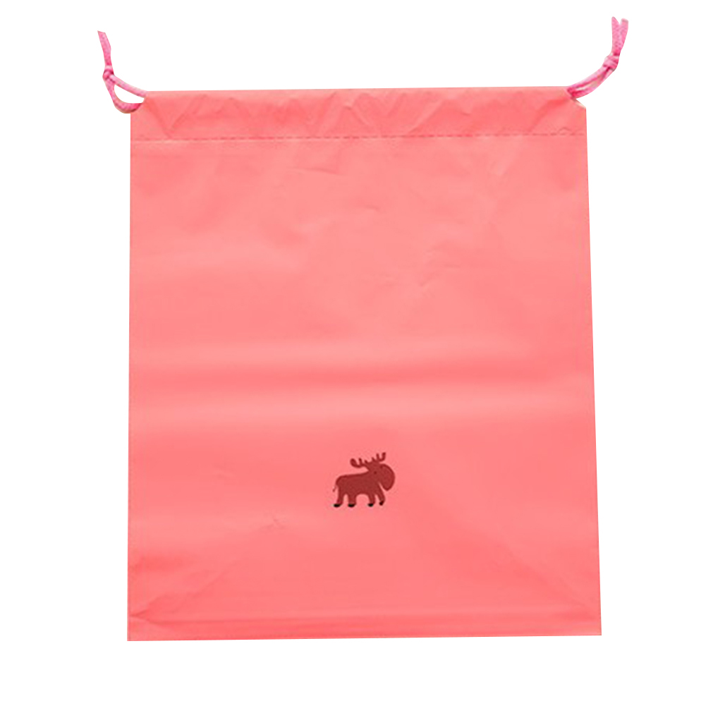 Niedlicher Beutel Mit Kordelzug Und Cartoon-muster Für Kleidung, Praktischer Aufbewahrungsbeutel Für Reisen Und Garderobe (m, Rosa)