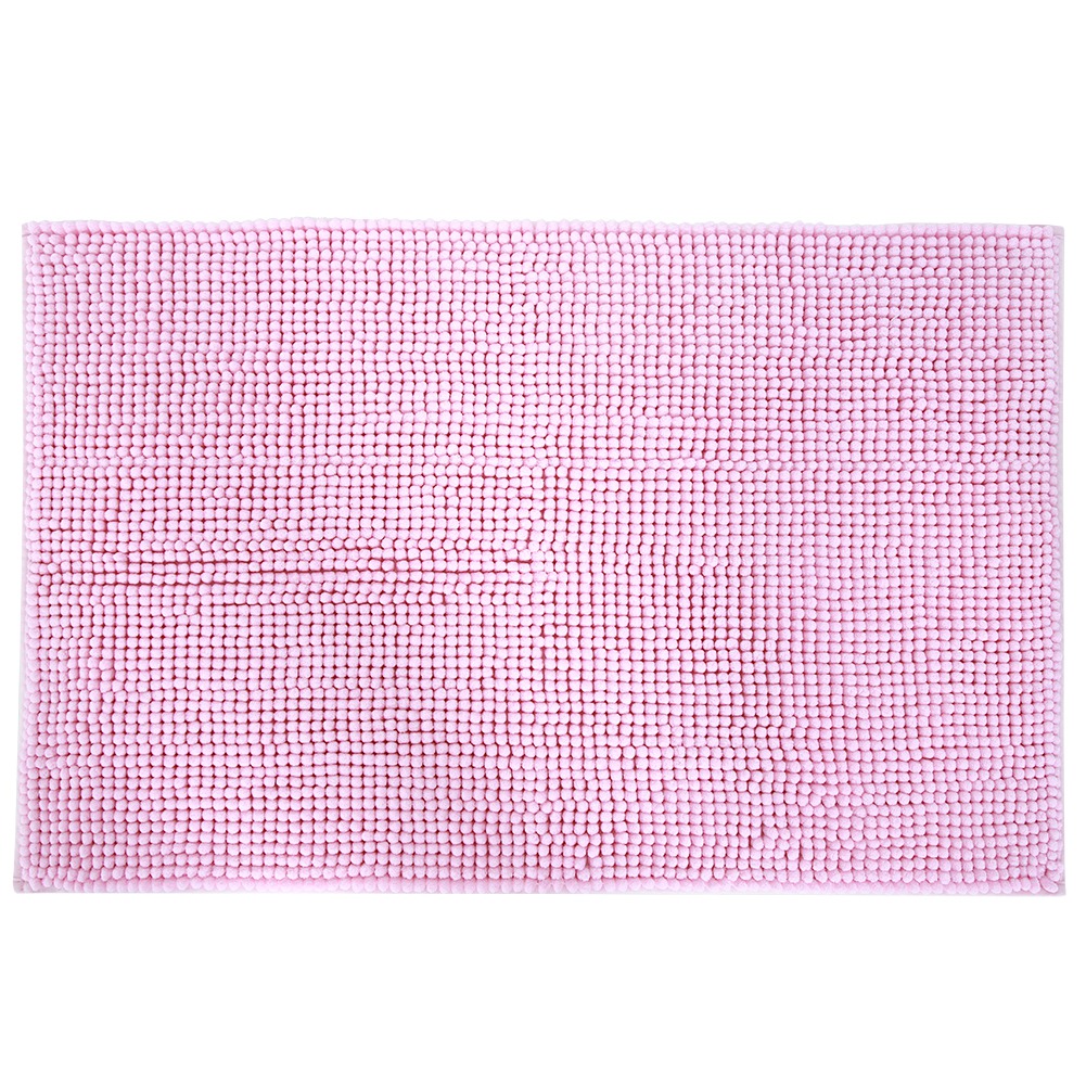 Chenille-badematte, Saugfähig, Rutschfest, Badezimmer, Wohnzimmer (rosa)