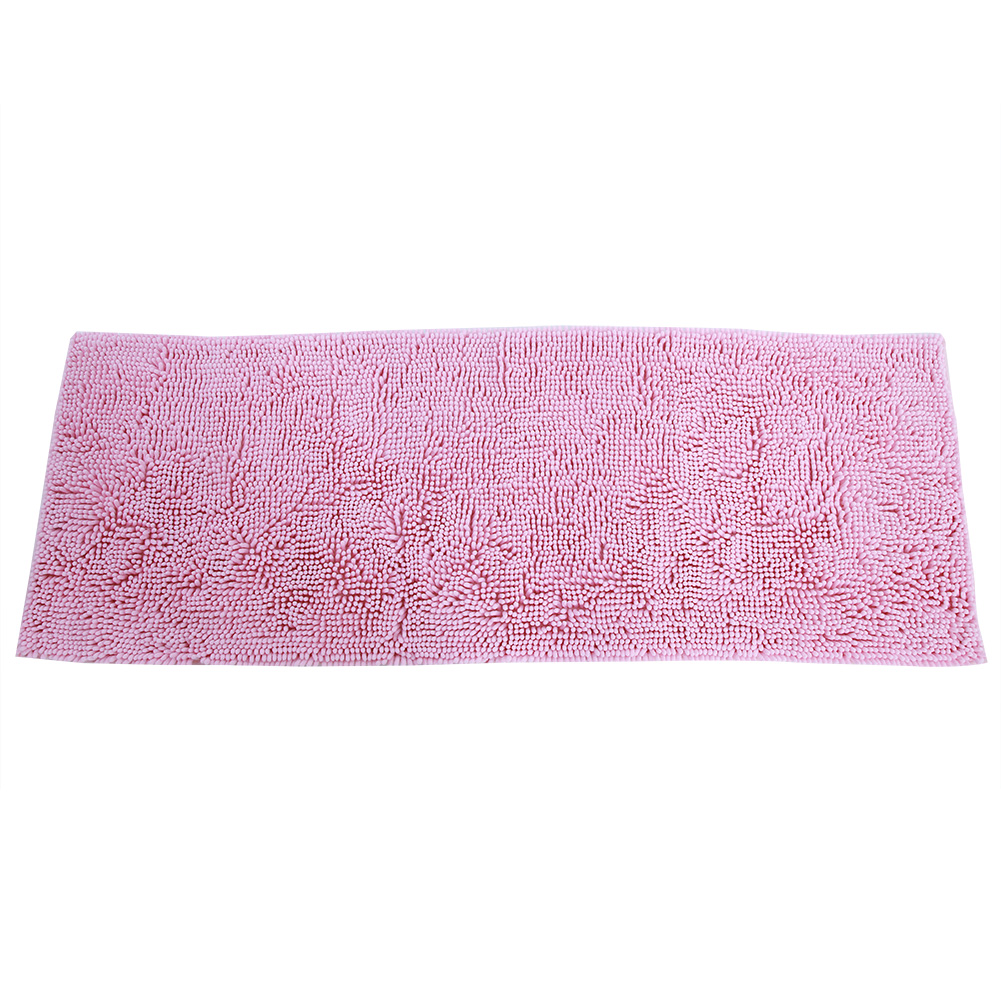 Rutschfeste Chenille-badematte, Hoch Saugfähig, Für Bad Oder Wohnzimmer (rosa), 50 X 140 Cm, 2er-set