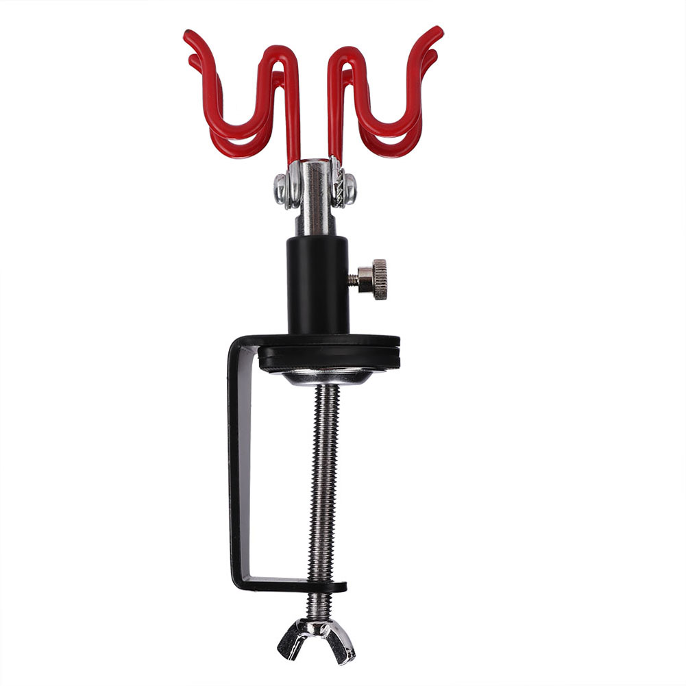 Tisch-airbrush-ständer Mit Klemme, Für 2 Airbrushes, 360°-drehung, Kunststoff Und Metall, 18,5 X 7,5 Cm, Set Mit 1 Airbrush