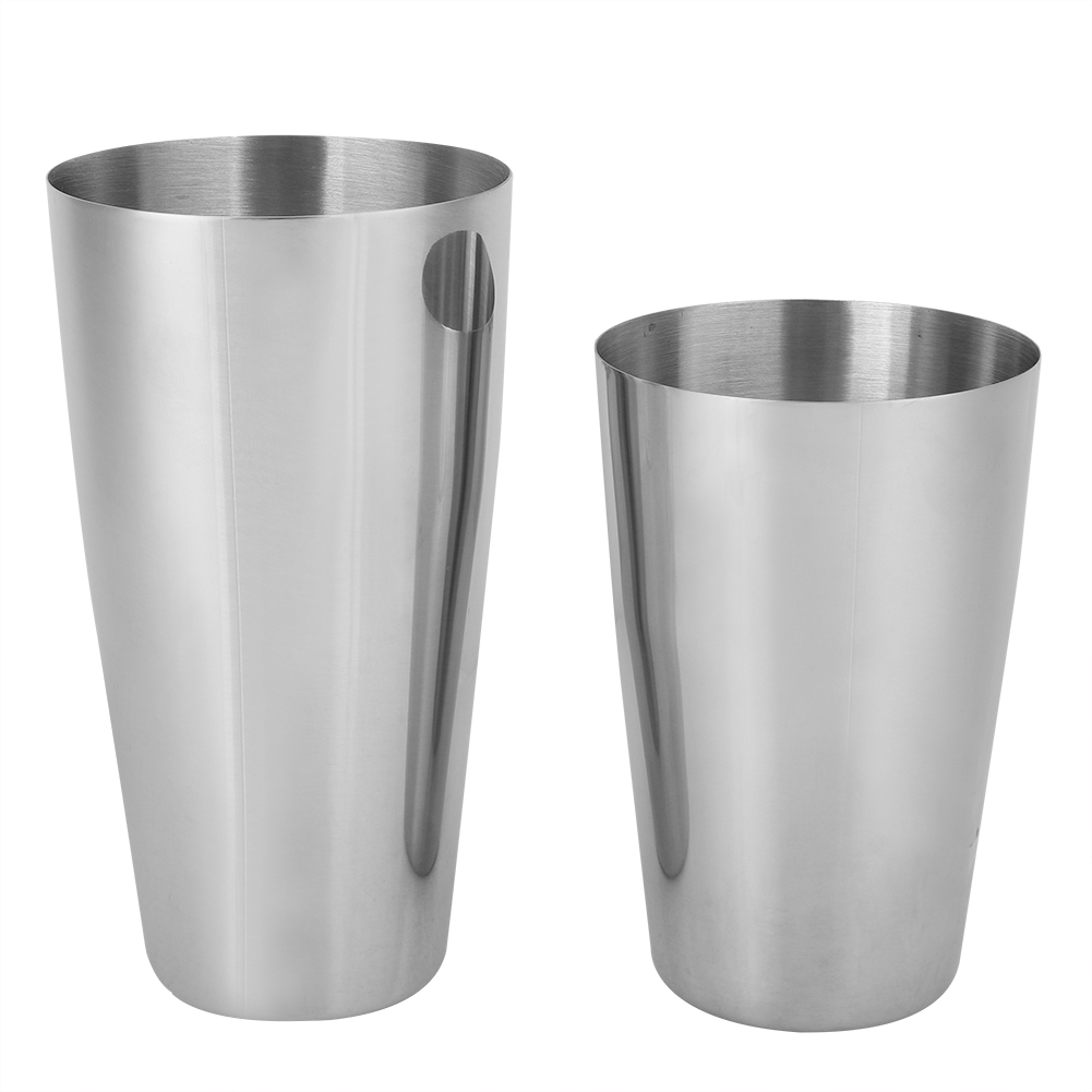 Barzubehör-set: Cocktailshaker Aus Edelstahl (750 Ml) + 550 Ml Mixbecher Für Barkeeper