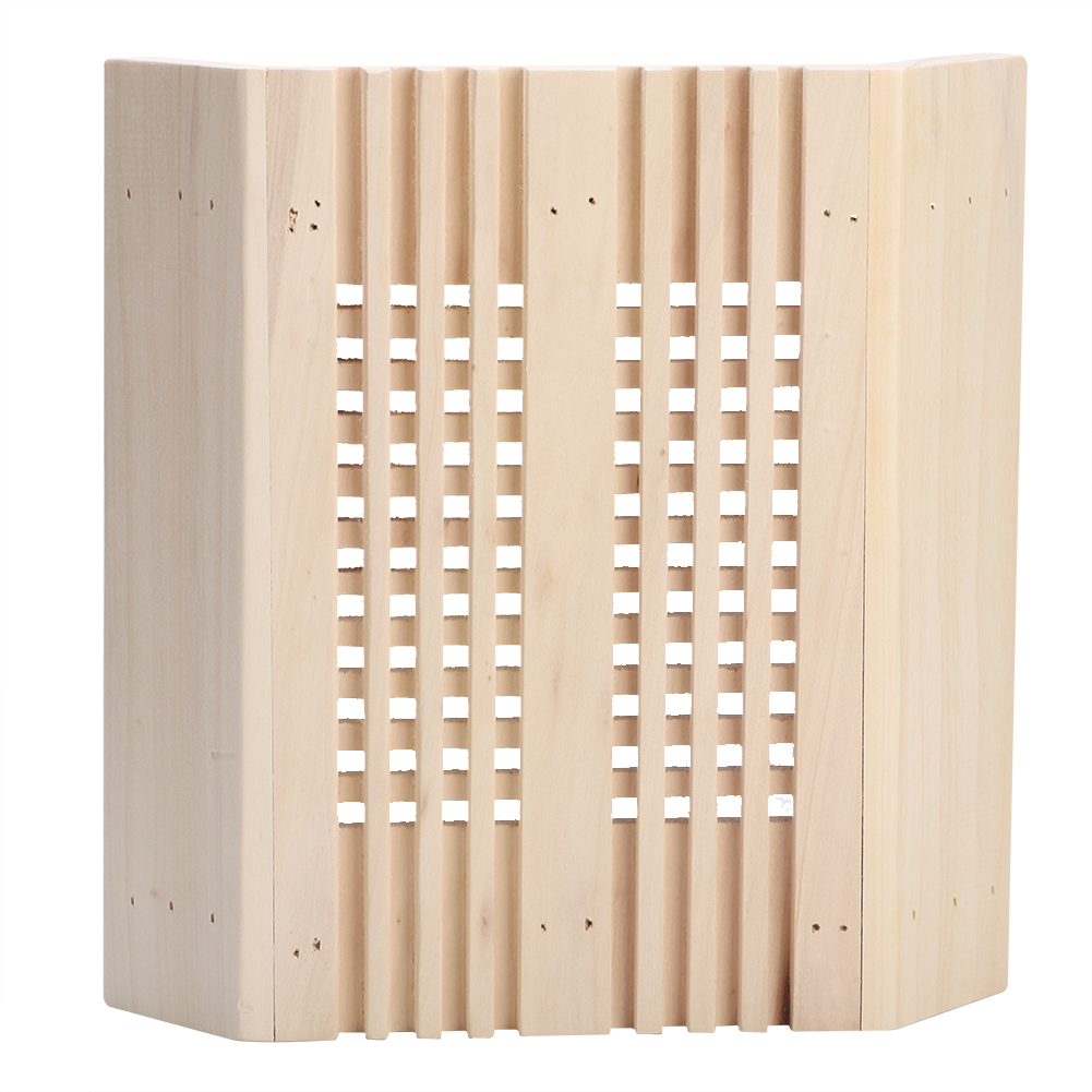 Eckiger Lampenschirm Aus Holz Für Saunalampen, Lichtschutz, Dampfbadzubehör, 27 X 28 Cm