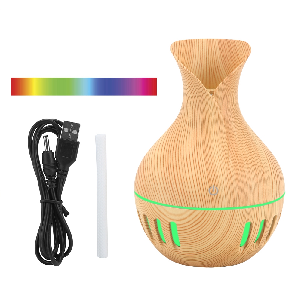 Retro-aromatherapie-luftbefeuchter Mit Ätherischen Ölen, 300 Ml, Usb-anschluss, Nebelmaschine Mit Farbigen Lichtern Für Zuhause Und Auto