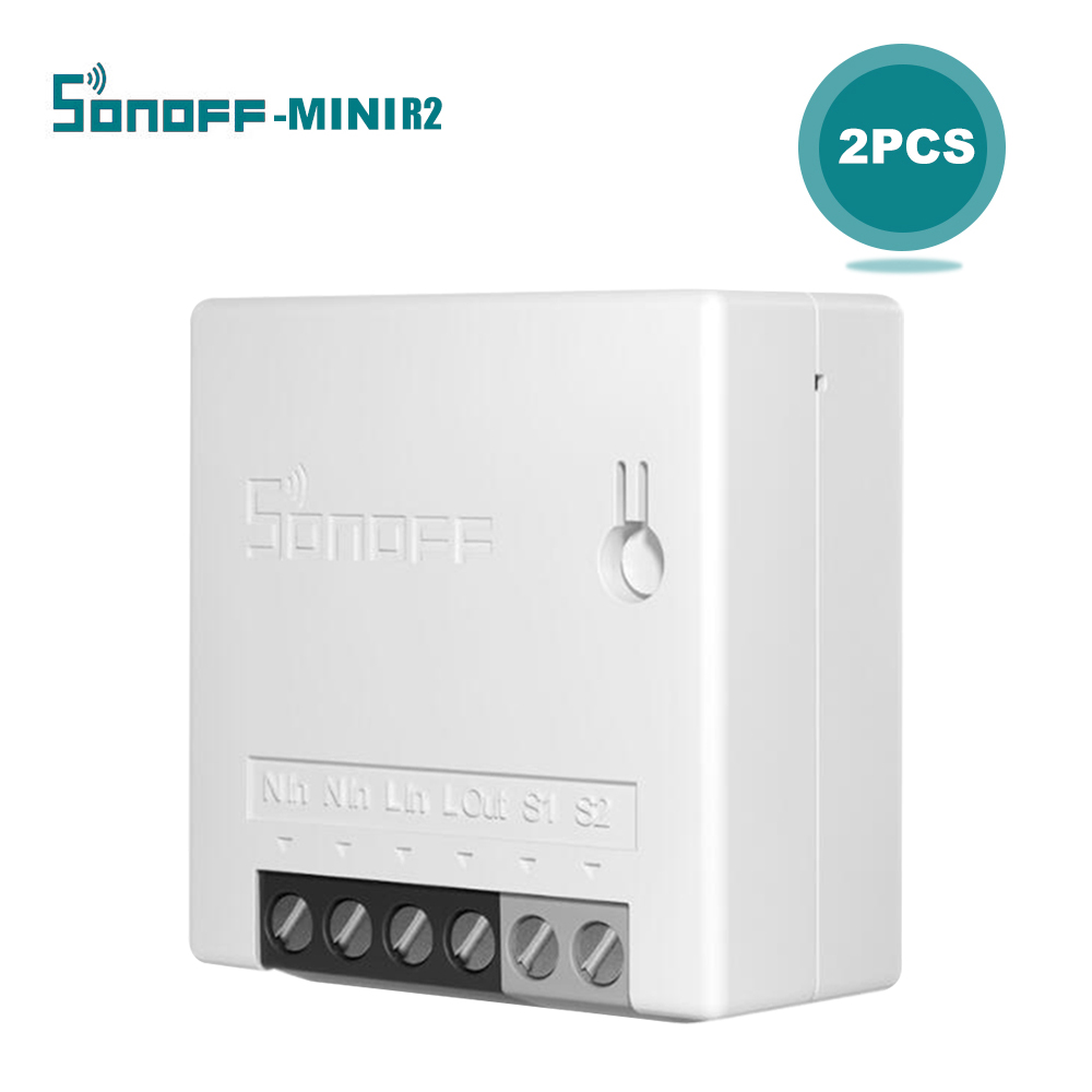 Sonoff-mini R2 - 2er-pack Mini- Und Kompakt-smart-zweiwegeschalter