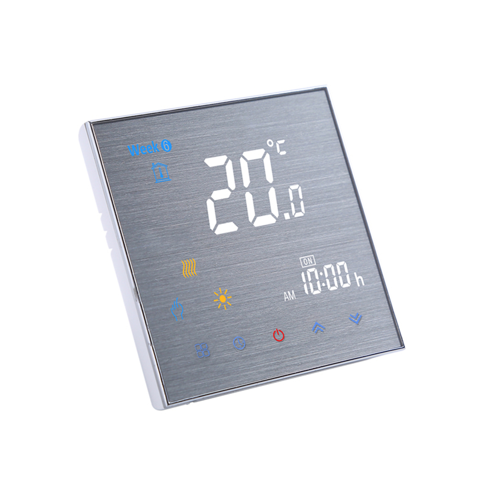 Heizungsthermostat Für Wasser-/gasheizkessel, Digitaler Temperaturregler, Großes Lcd-display, Touch-bedienung, 5 A