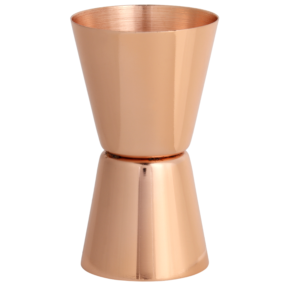 Doppelter Cocktail-jigger, Roségold Gebürsteter Edelstahl, 30/45 Ml Messbecher Für Alkohol, 4,3 X 4,2 X 8,6 Cm, Für Cocktails Und Mixgetränke, 1 Stück