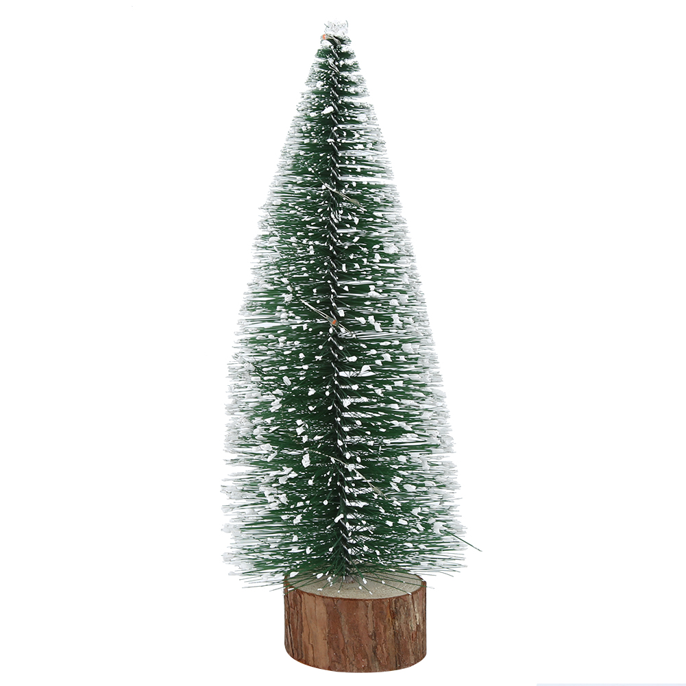 Miniatur-weihnachtsbaum Für Den Schreibtisch Mit Warmweißer Led-lichterkette, 25 Cm / 9,8 Zoll, Dekoration Für Zuhause, Partys, Weihnachtsgeschenk, Schmuck, Holz, Pvc, Cr2032-batterie