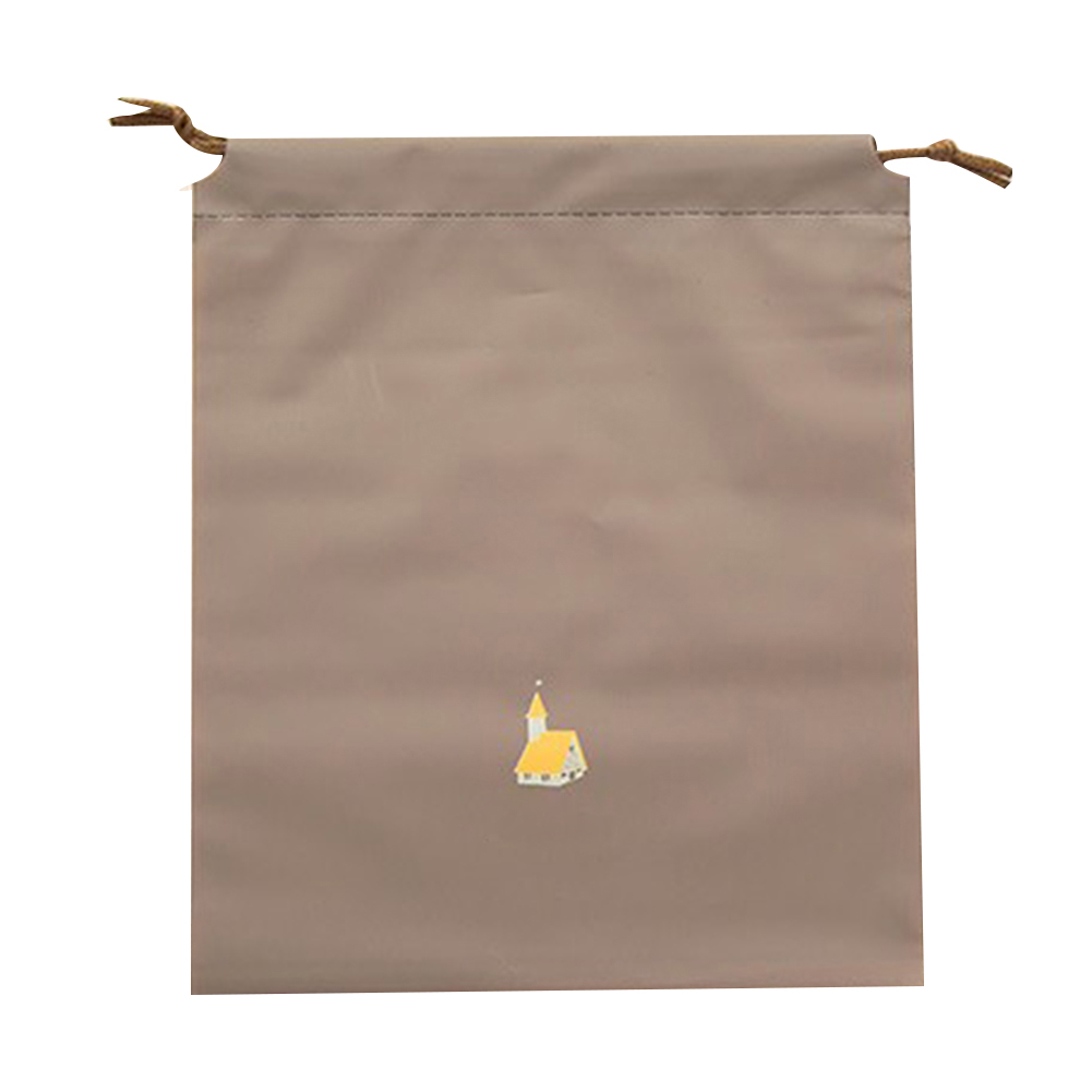 Niedlicher, Brauner Kleideraufbewahrungsbeutel Mit Kordelzug Im Cartoon-stil, Größe M, Für Reisen Und Zum Ankleiden