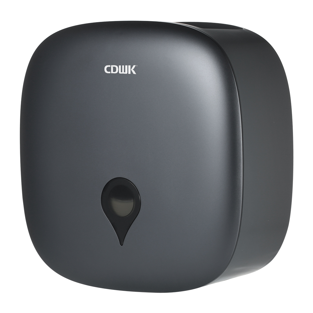Cdwk Wand-toilettenpapierspender, Große Jumbo-rolle, Wasserdicht Für Hotel, Restaurant, Zuhause, Park – Grau