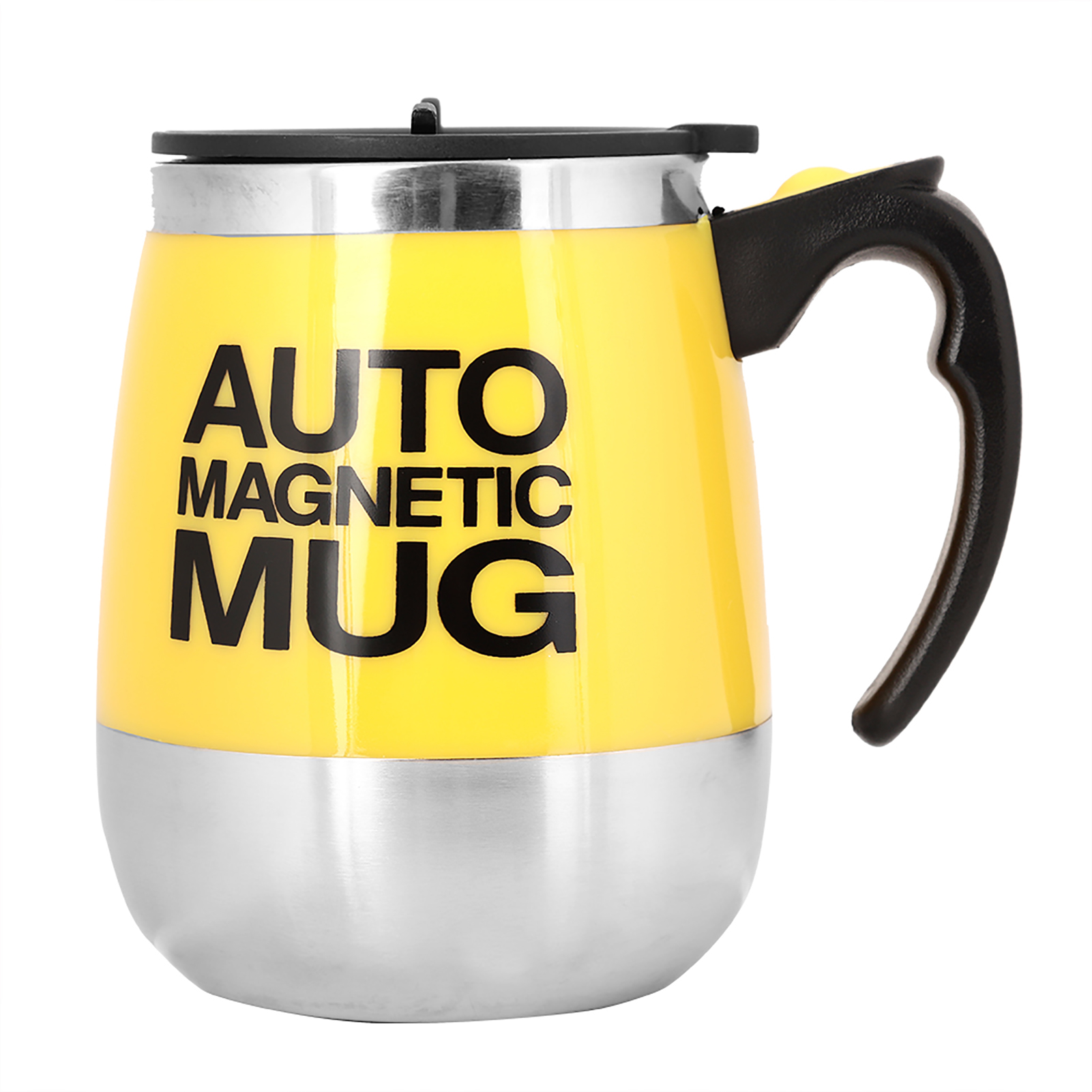 Elektrischer Kaffeebecher, Rührteebecher, Selbstumrührender Magnetbecher (gelb)