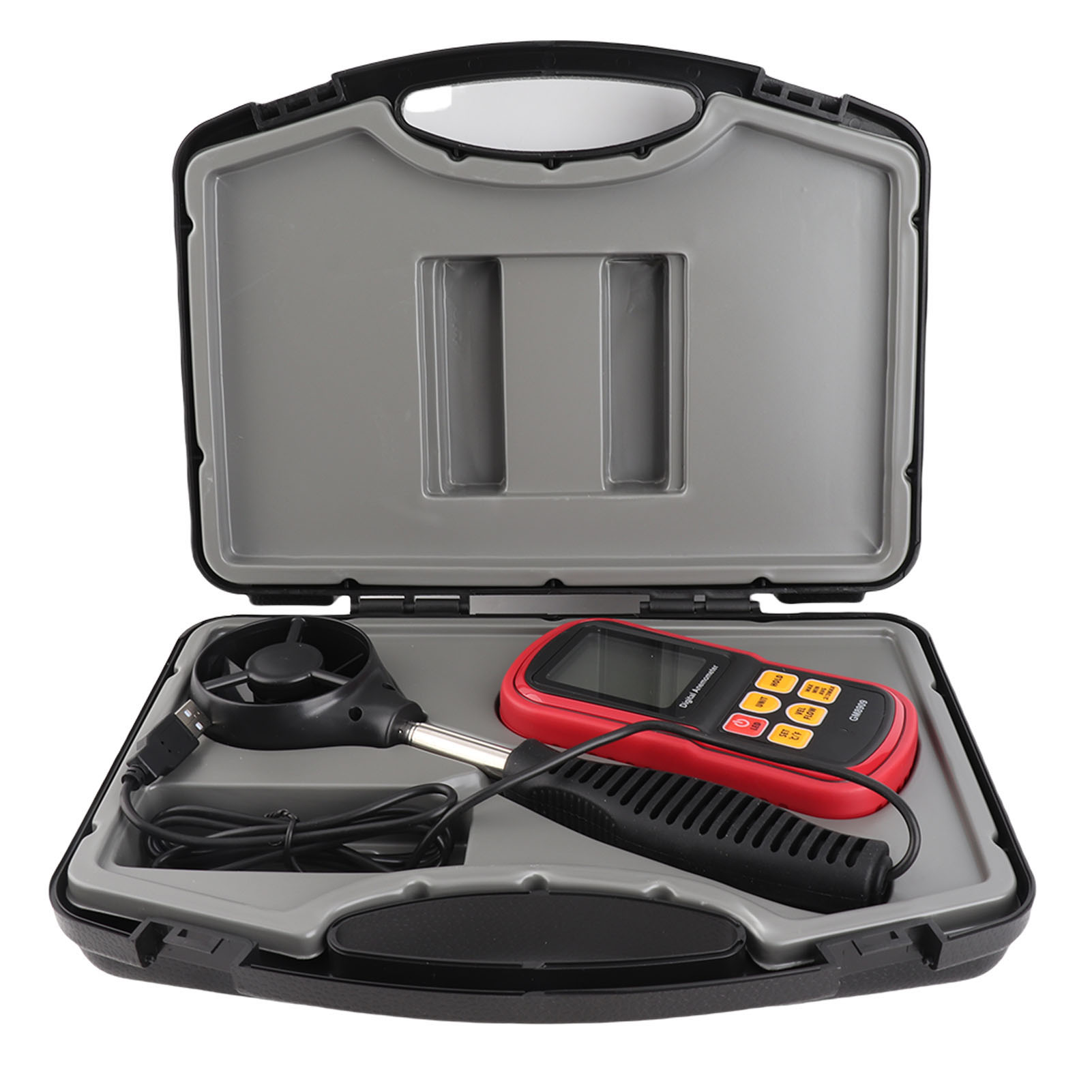 Gm8909 Multifunktions-digitalanemometer Windgeschwindigkeitsmesser Für Die Elektrizitäts-, Stahl- Und Petrochemische Industrie