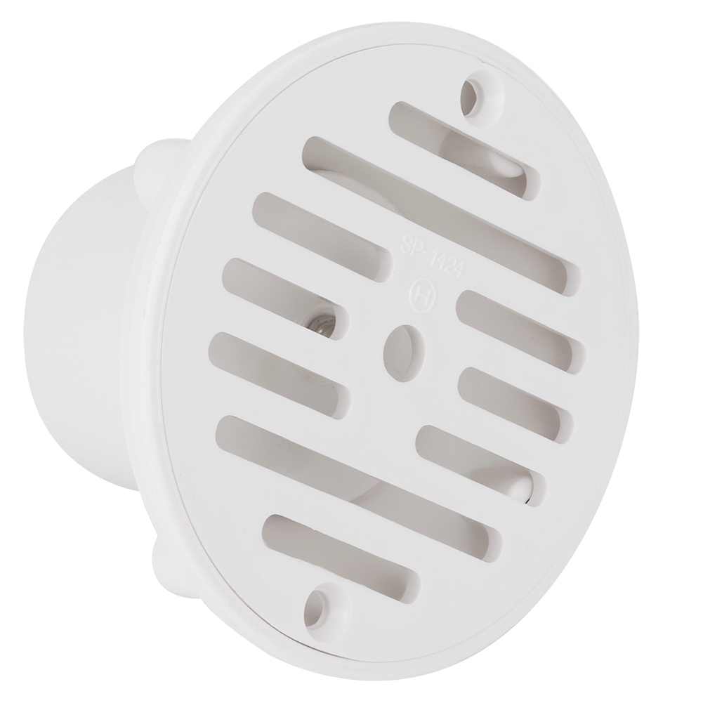 Verstellbarer Pvc-poolablauf Mit Filter, 1,5-zoll-schlauchanschluss (weiß), Ersatzteil