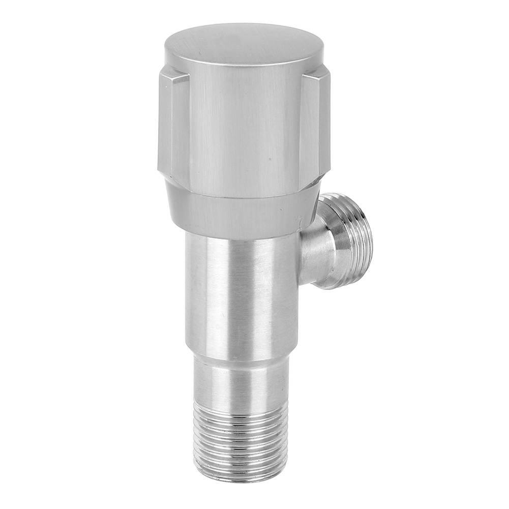 Eckventil Aus Edelstahl Mit G1/2"-gewinde Für Wc-mischbatterie Und Warmwasserbereiter