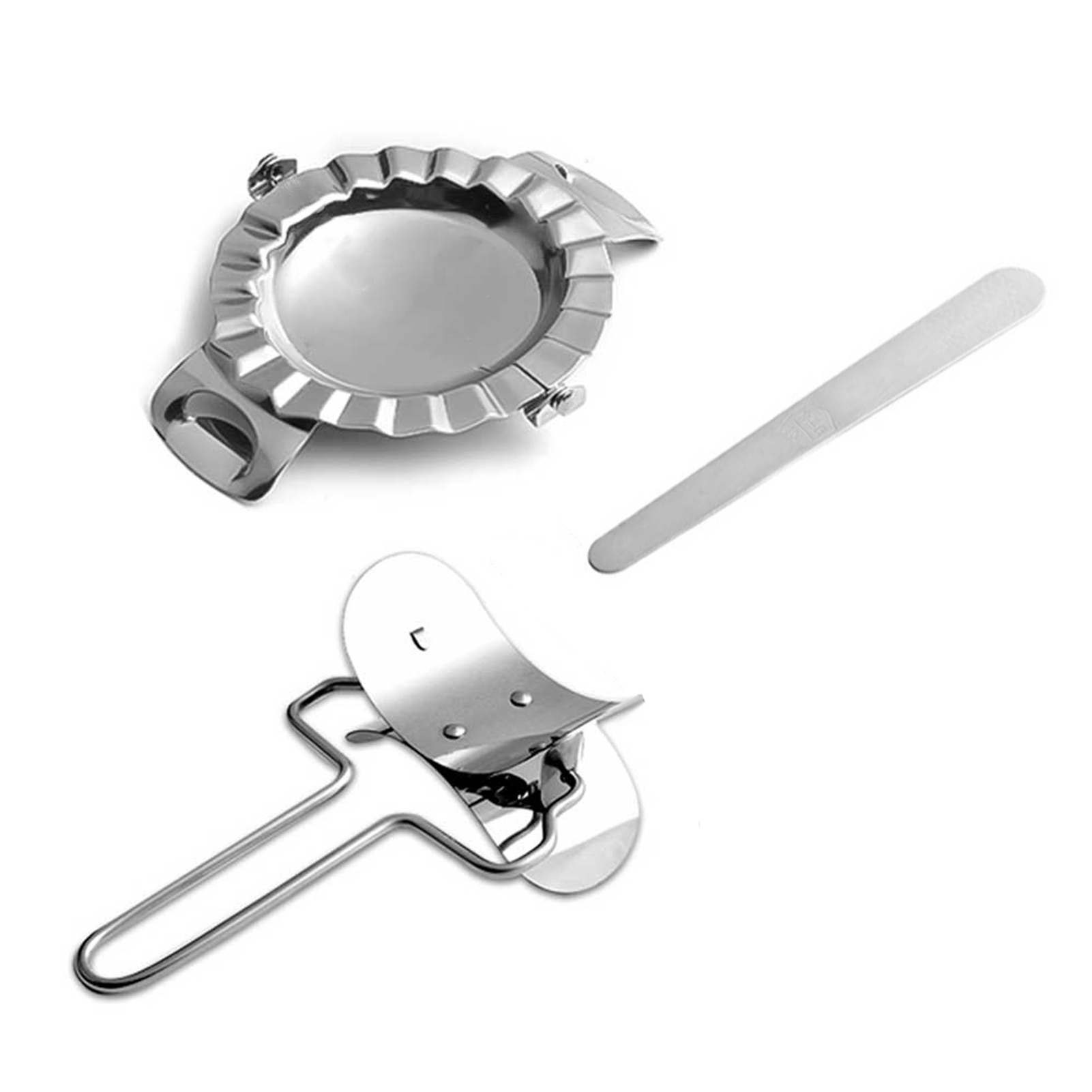 Set Mit 3 Ravioliformen Aus Edelstahl 304 Zur Herstellung Von Ravioli, Teigtaschen, Gyoza Und Anderen Küchenutensilien