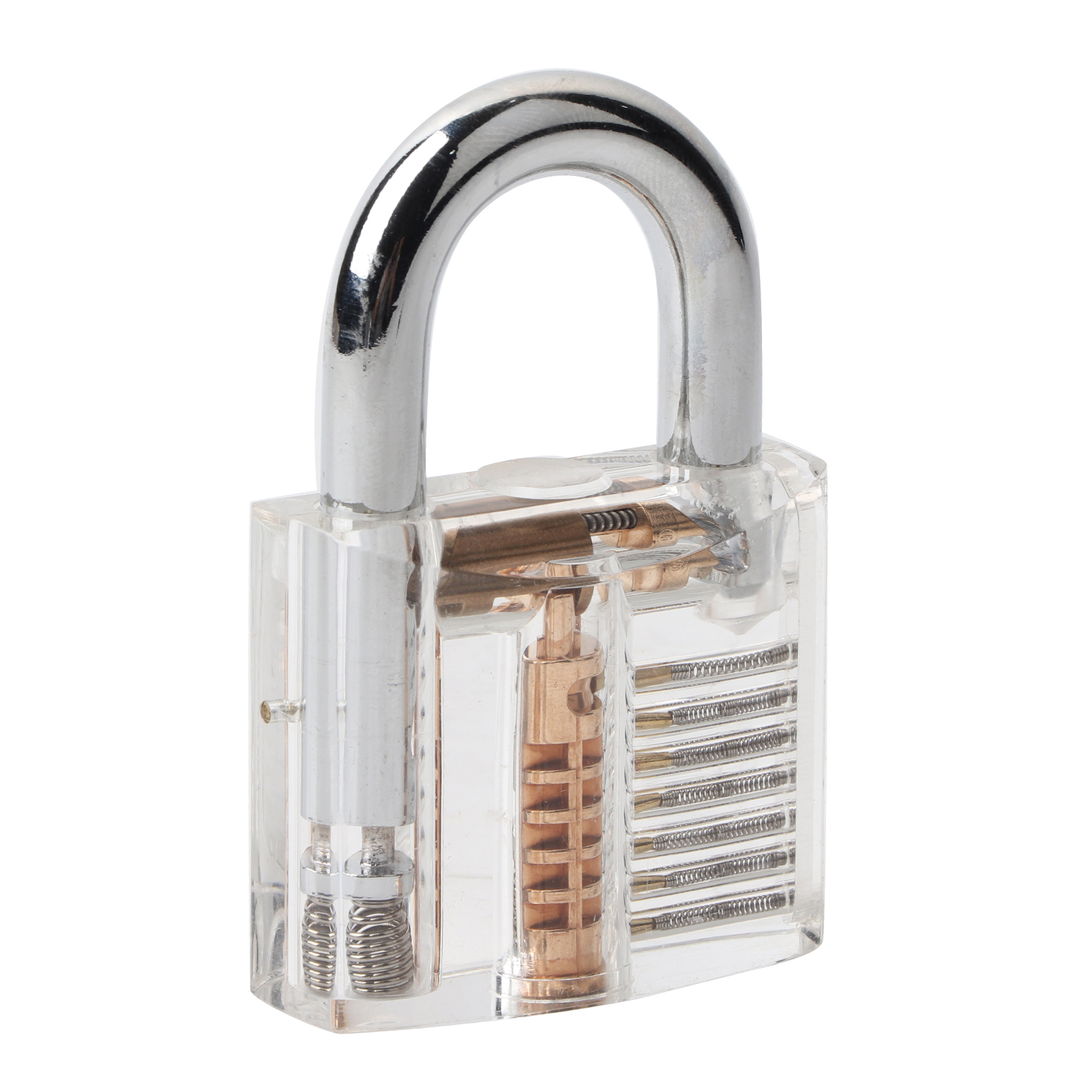 Transparentes Vorhängeschloss Mit Schlüssel Und Entnahmehaken, Pädagogisches Vorhängeschloss-set Zum Ausschneiden, 7,9 X 2,3 X 5 Cm