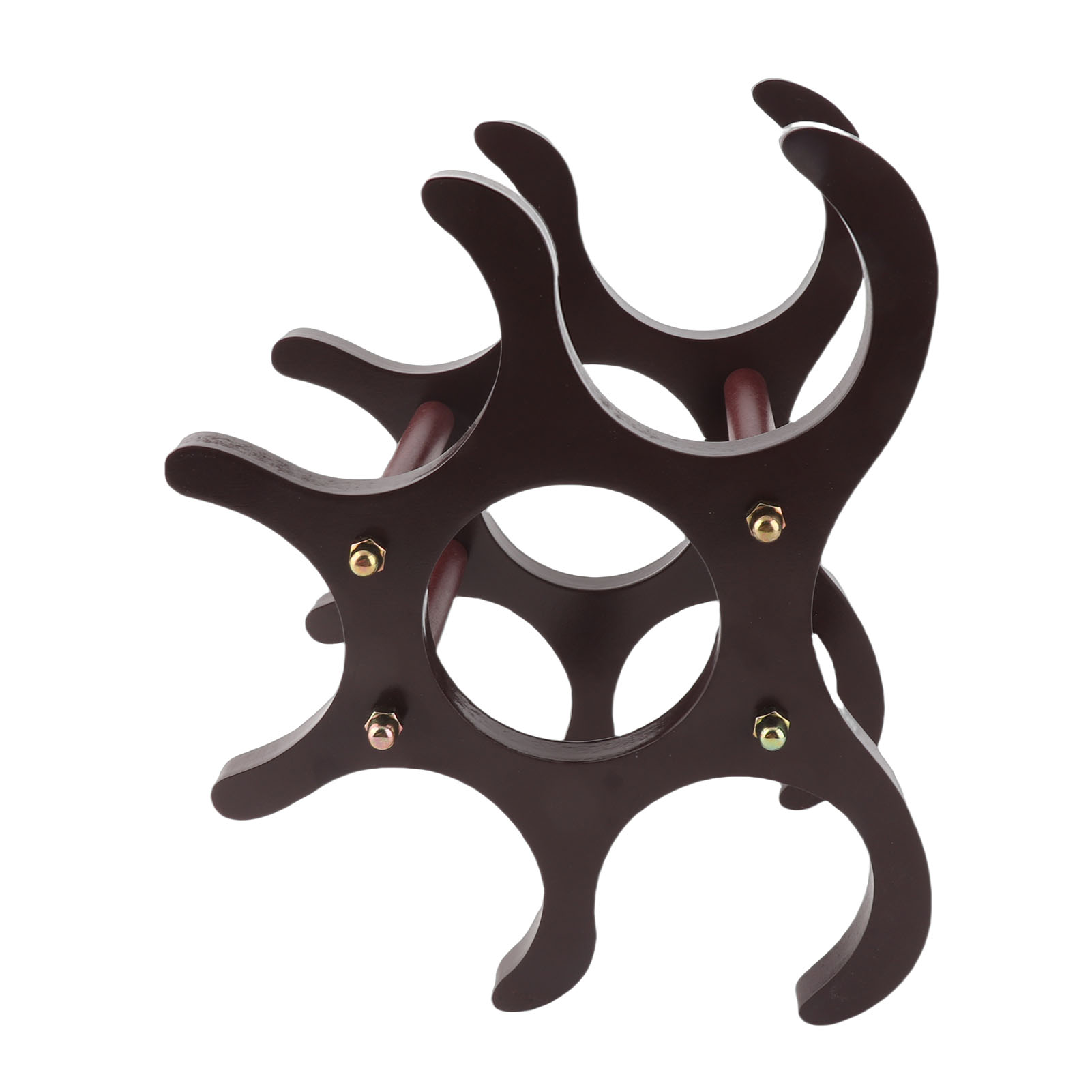 Weinregal Aus Holz, Horizontaler Flaschenhalter, 6 Flaschen, 26 X 16,5 X 21,5 Cm