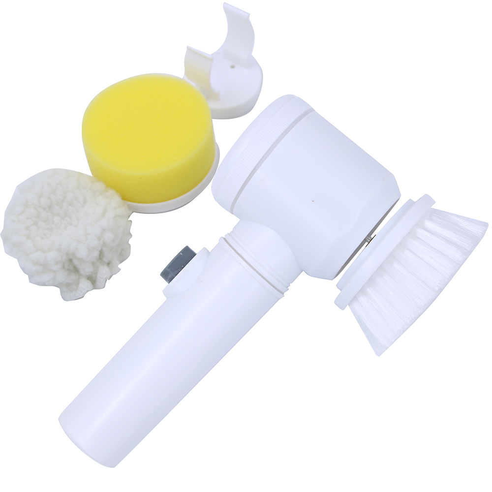 5-in-1 Batteriebetriebene Elektrische Reinigungsbürste Für Küche, Bad, Badewanne, Dusche, Fliesen, Teppich Und Sofa