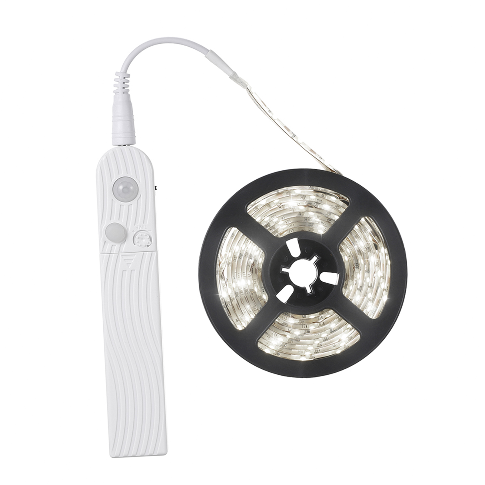 Meter Langer Led-streifen Mit 120 Leds, Dc 5–6 V, 3 W, Betrieb Mit 4 Aaa-batterien Oder Usb-anschluss, Pir-infrarot-bewegungsmelder, Bewegungserkennung, Lichtempfindliche Steuerung, 3 Beleuchtungsmodi