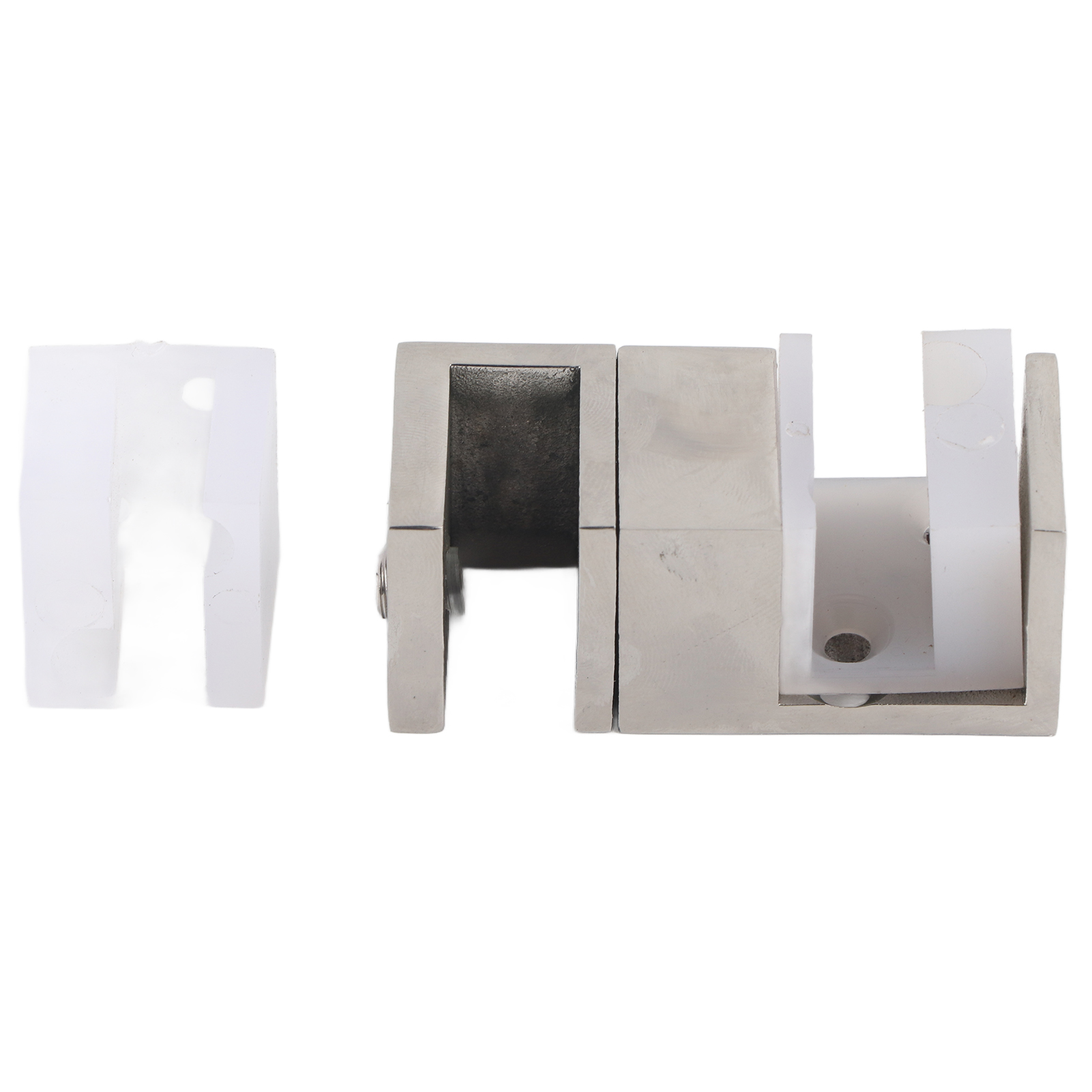 Verstellbarer Schiebetürstopper Aus Korrosionsbeständigem Edelstahl 304 Zur Unteren Führung Von Büro- Oder Haustüren, Silberfarben, 6 X 2 X 2 Cm, 125 G Packung