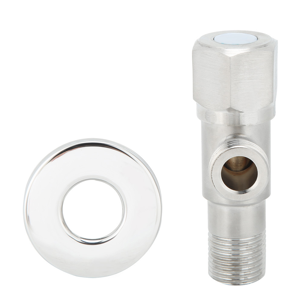 Absperrventil Aus Gebürstetem Edelstahl 304 G1/2 Zoll Für Wc-warmwasserbereiter Mit Rohrabdeckung