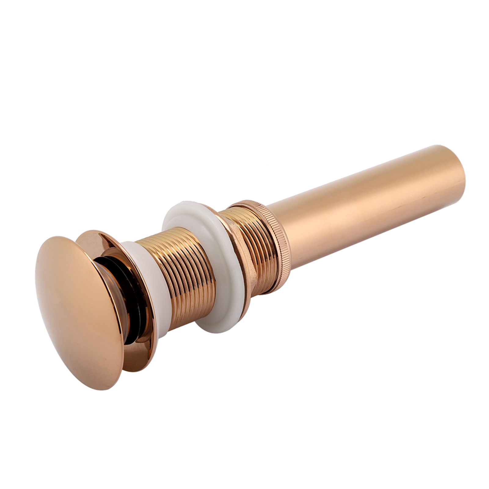 G1 1/4" Messing-waschbeckenablauf Ohne Überlauf, Roségold