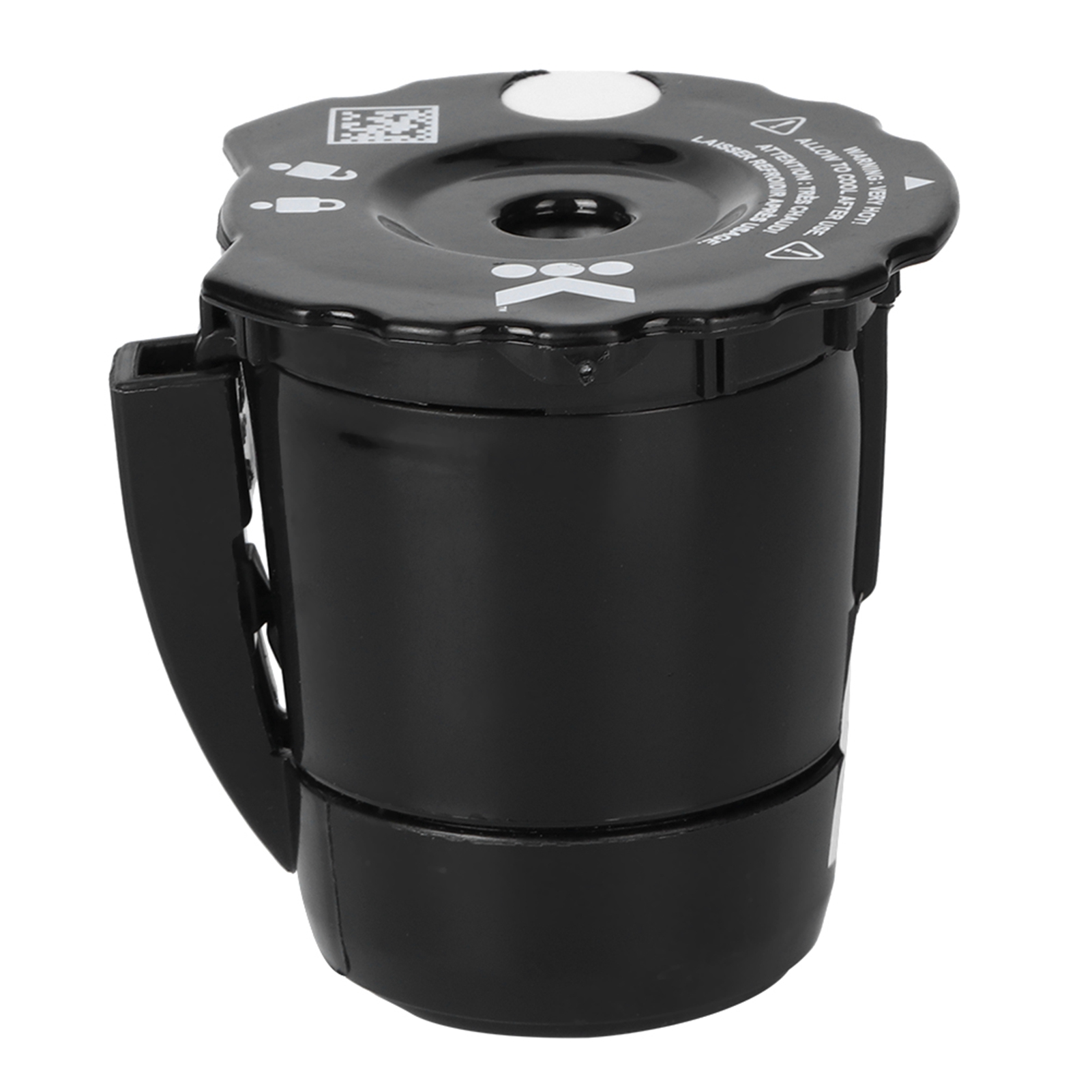 Universeller, Wiederverwendbarer Kaffeefilter Für Gemahlenen Kaffee, Kompatibel Mit Keurig 2 Maschinen Und My K-cup 2.0 Zubehör, Schwarzes Pp, 6,5 X 6 X 6,2 Cm, 37 G