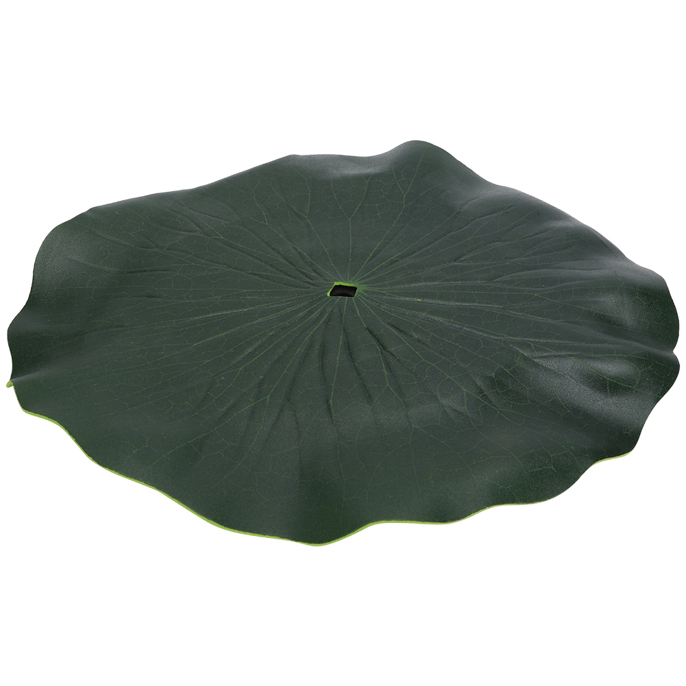 Schwimmende, Lotusblattförmige Kunststoffschale, 29 Cm Durchmesser, Für Springbrunnenpumpe, Gartenteich
