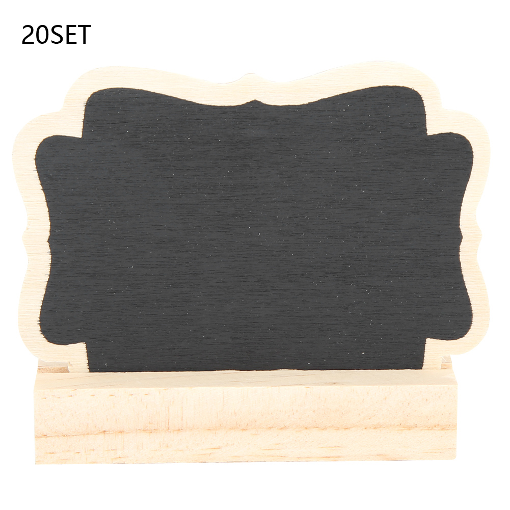 20 Miniatur-pflanzenstecker-sets Aus Schiefer, Tischdekoration Für Hochzeiten Und Büros, Holz