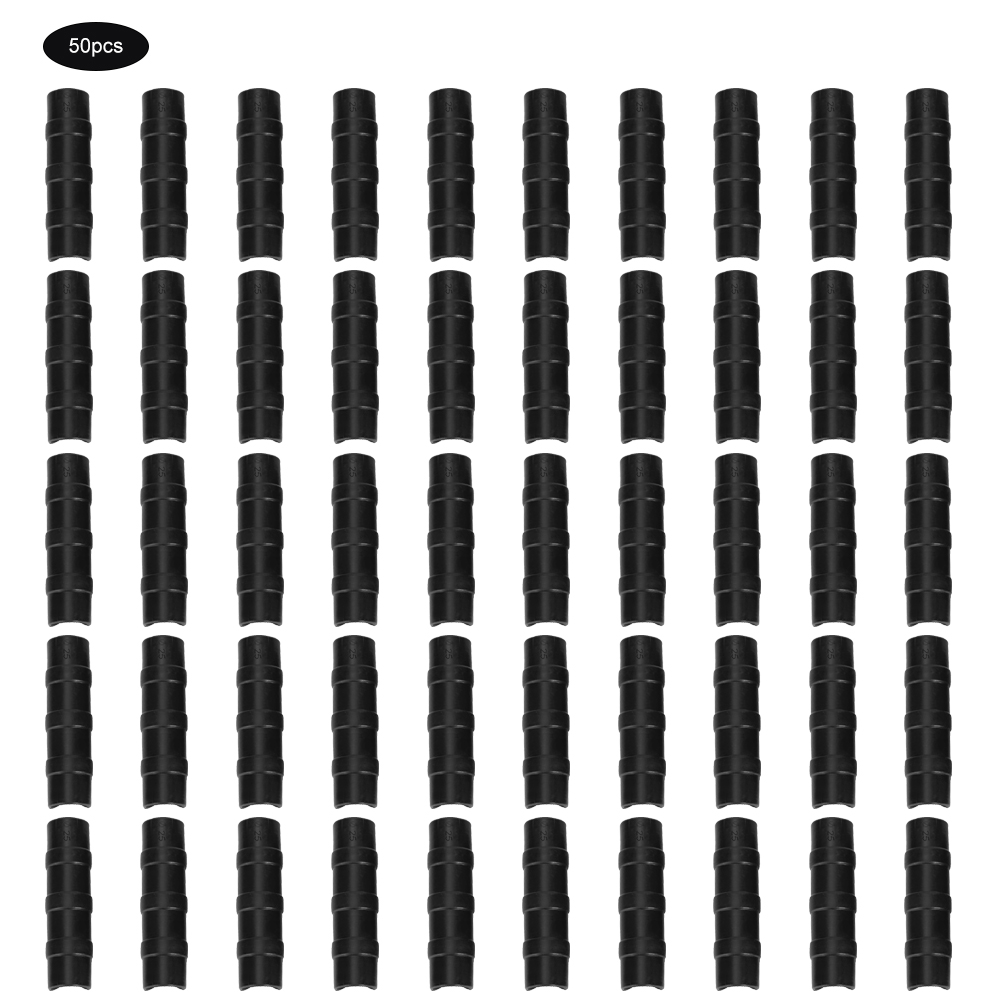 Packung Mit 50 Schwarzen Gewächshausfolienclips (größe 25) Für Abs+pc-gewächshausrohre Und -rahmen, Gartenzubehör