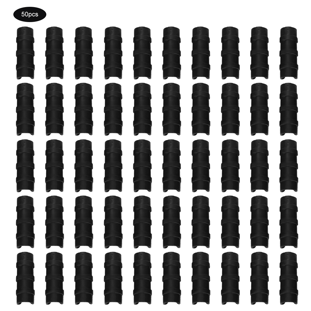 Packung Mit 50 Schwarzen Clips Zur Befestigung Von Gewächshausfolie Und -schläuchen, Aus Abs+pc, Typ 20, Gartenzubehör