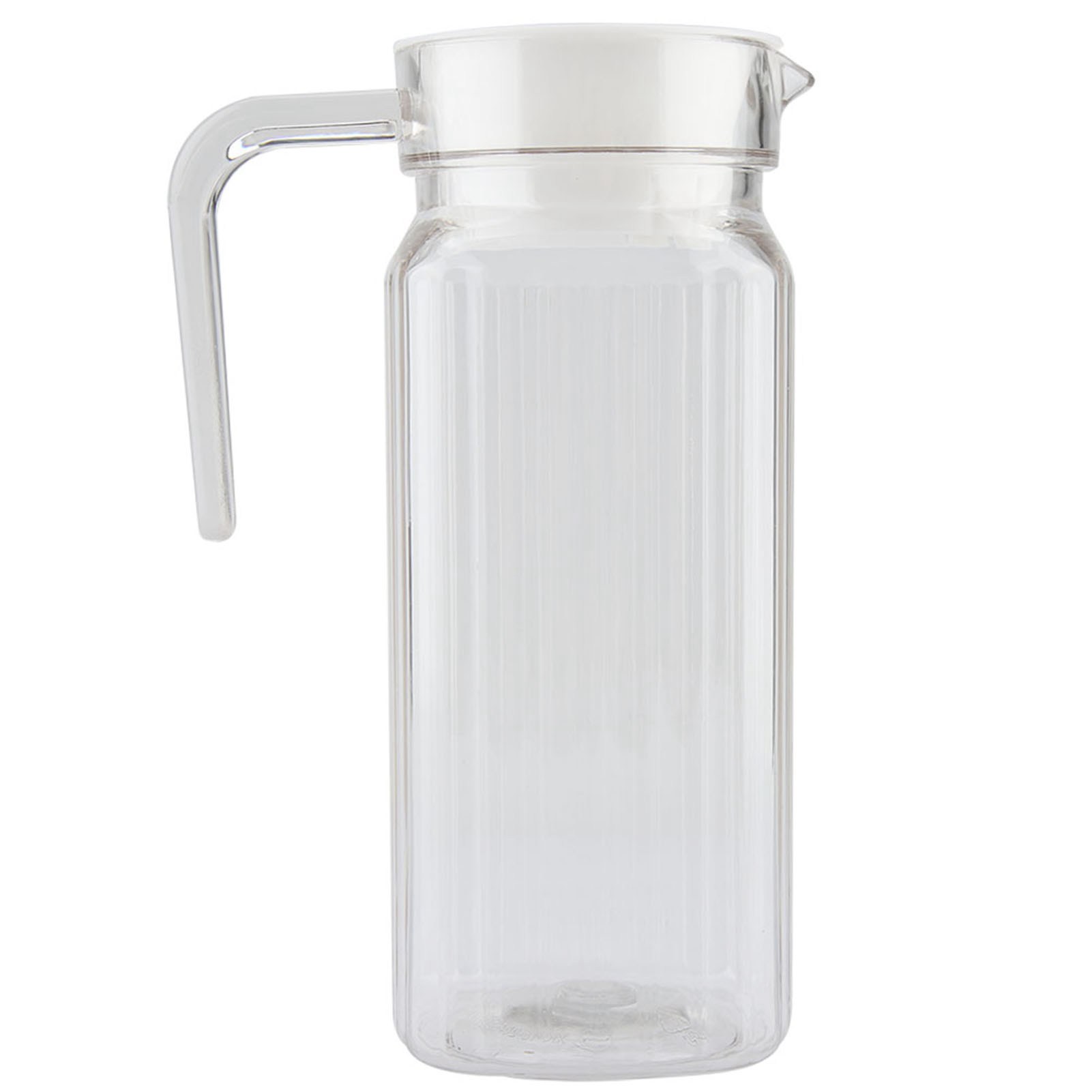 800-ml-saftflasche Aus Gestreiftem, Transparentem Acryl, Wasser- Und Eissaftkrug Mit Deckel Für Bar Und Zuhause