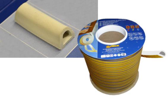Selbstklebende Epdm-gummidichtung Sd Typ D 12x10 Mm Braun Rolle 50 M