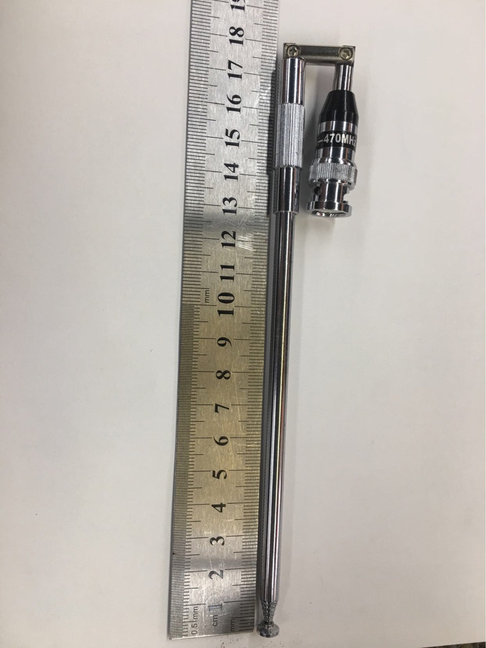 Lange Teleskopantenne Für Funkgeräte Mit Bnc-stecker, Edelstahl Mit Hoher Verstärkung, M6-sma-buchse, Ausgezogene Länge: 89 Cm